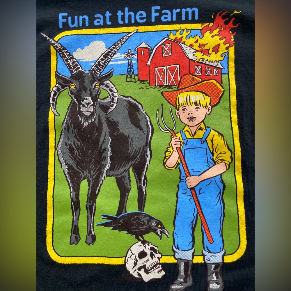 Fun At The Farm Lrge long sleeve by Steven Rhodes